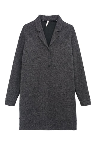 Vestido direito - Cinzento mesclado