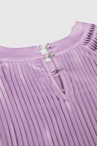 Vestido plissado - Violeta - IKKS