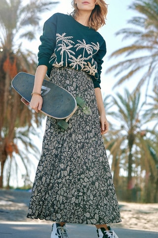 Robe longue - Vert - I.Code