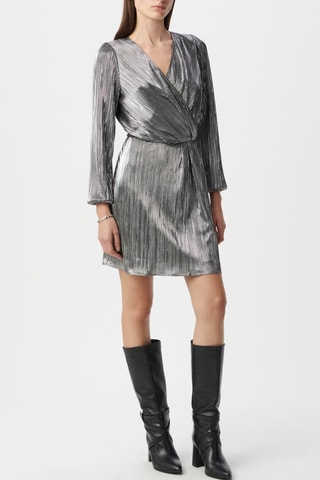 Vestido plissado - Preto