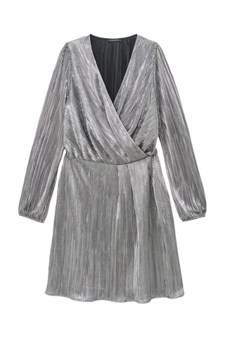 Vestido plissado - Preto