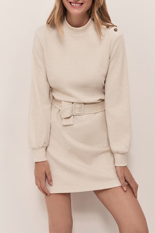 Vestido-camisola - Cru - One Step