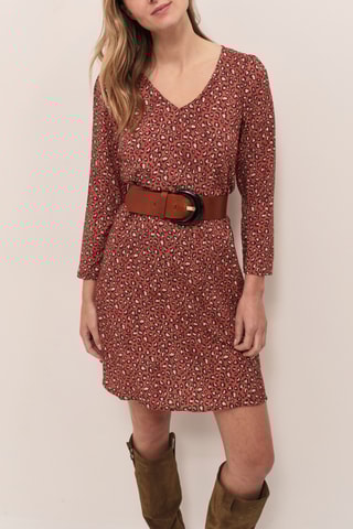 Robe droite - Rouge brique  - One Step