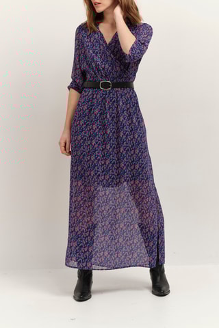 Vestido comprido - Azul-marinho - One Step