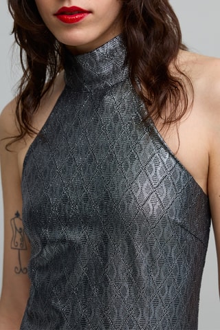 Vestido midi - Cinzento-escuro - IKKS