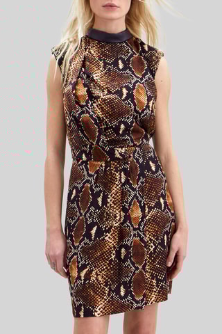 Robe fourreau - Marron - IKKS