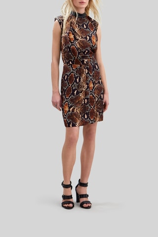 Robe fourreau - Marron - IKKS