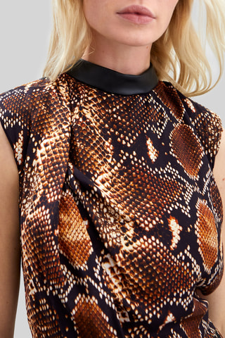 Robe fourreau - Marron - IKKS