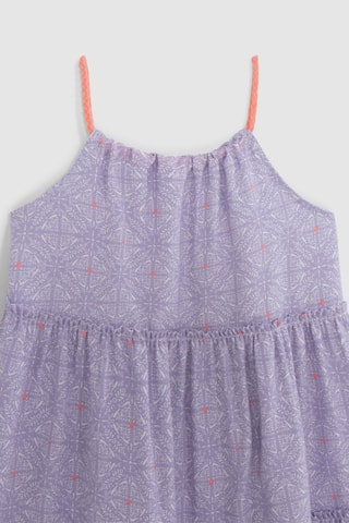 Vestido com folhos - Violeta - IKKS
