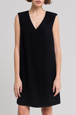 Vestido trapézio - Preto - IKKS