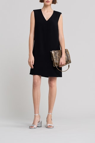 Vestido trapézio - Preto - IKKS