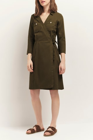 Vestido traçado - Caqui - One Step