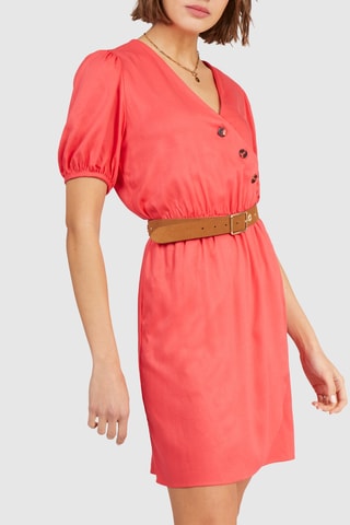 Vestido traçado - Coral - I.Code