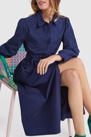 Robe chemise - Indigo - I.Code