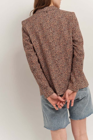 Casaco de fato em linho - Castanho - One Step