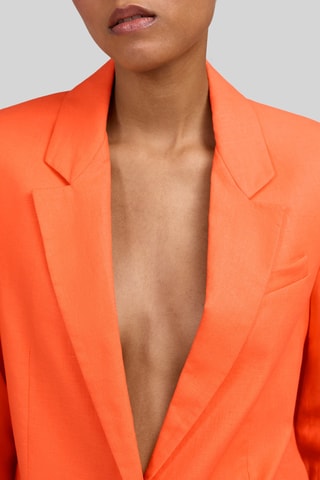 Casaco de fato oversize em linho - Laranja - IKKS