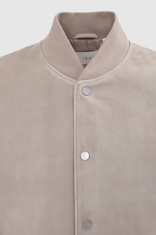 Blouson en cuir - Beige - IKKS
