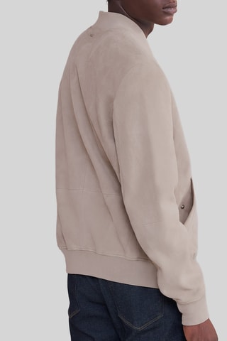 Blouson en cuir - Beige - IKKS