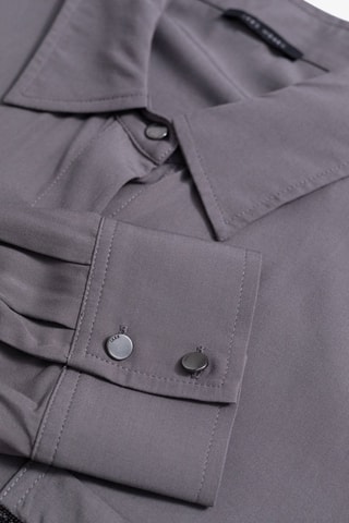 Camisa oversize - Cinzento-escuro