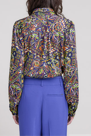 Camisa atada - Azul - IKKS