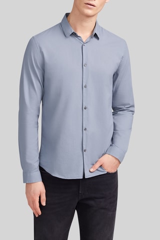 Camisa slim - Azul - IKKS