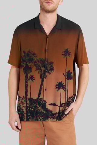 Chemise regular - Marron - IKKS