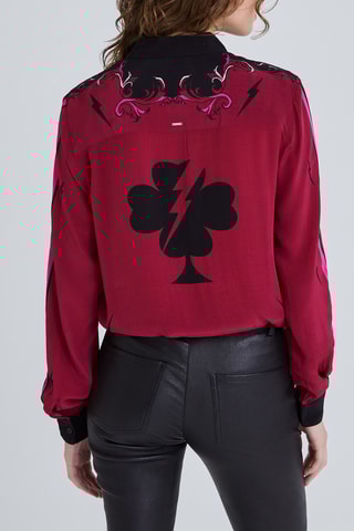 Chemise - Fuchsia et noir - IKKS