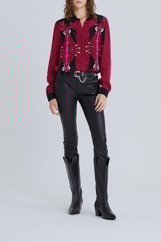 Chemise - Fuchsia et noir - IKKS