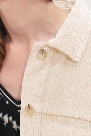 Sobrecamisa em veludo - Marfim - One Step