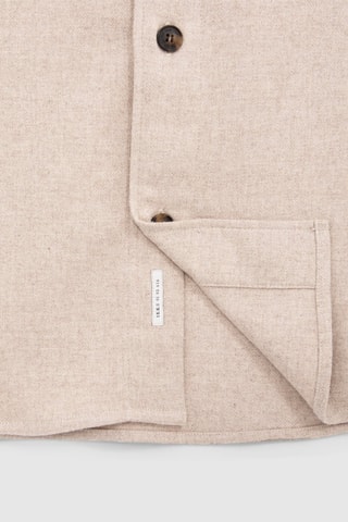 Surchemise en laine - Beige - IKKS