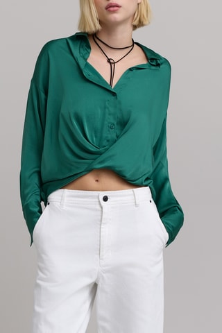 Camisa oversize - Verde - IKKS