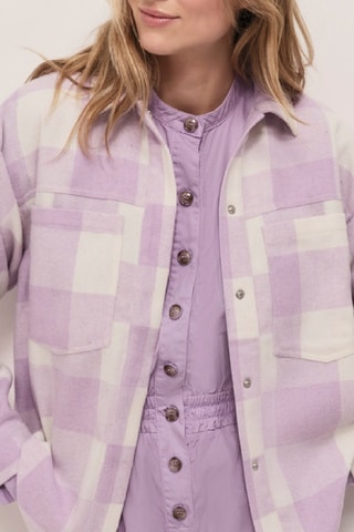 Camisa - Malva e branco