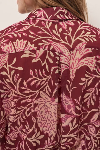 Camisa - Vermelho-tijolo e fúcsia