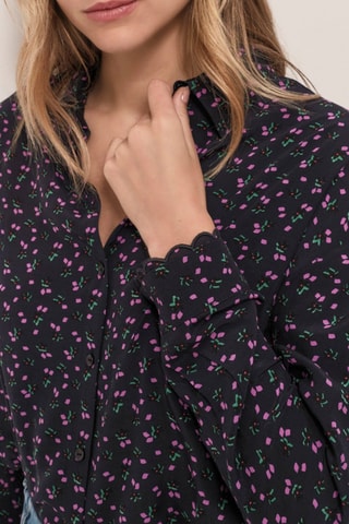 Camisa - Azul-noite e violeta