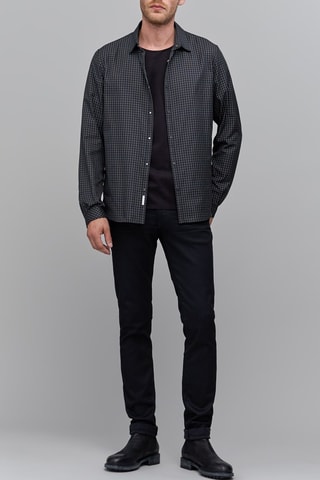 Camisa regular - Preto