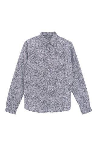 Camisa slim - Azul-marinho