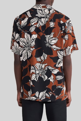 Chemise regular - Noir et marron - IKKS