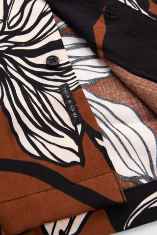 Chemise regular - Noir et marron - IKKS