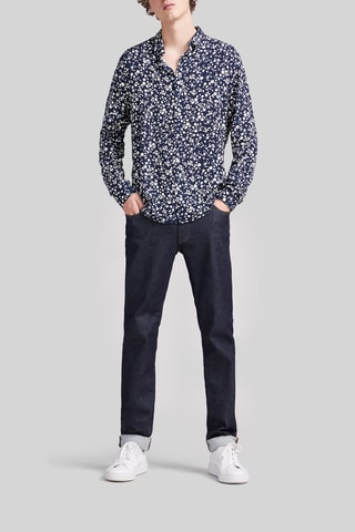 Camisa slim - Azul - IKKS