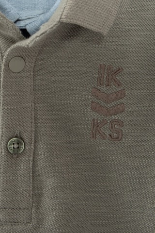 Polo efeito ilusório - Caqui mesclado - IKKS Junior