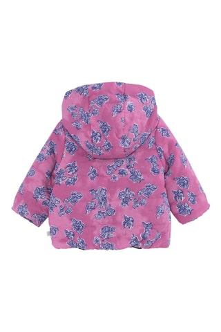 Doudoune réversible à capuche - Mauve et bleu - IKKS