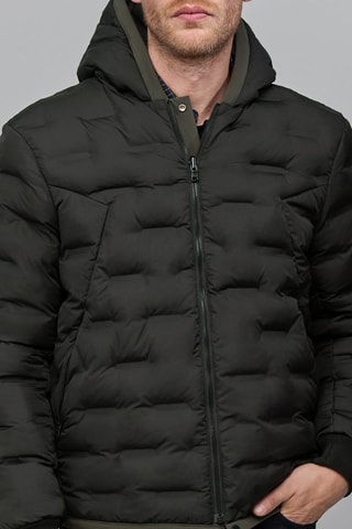 Doudoune réversible à capuche - Kaki