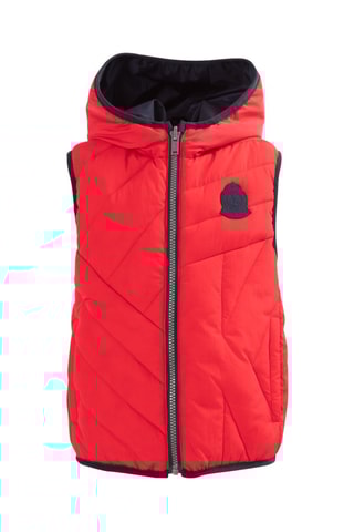 Doudoune réversible sans manches à capuche - Bleu - IKKS