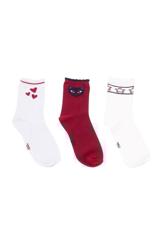 3 paires de chaussettes - Blanc - IKKS