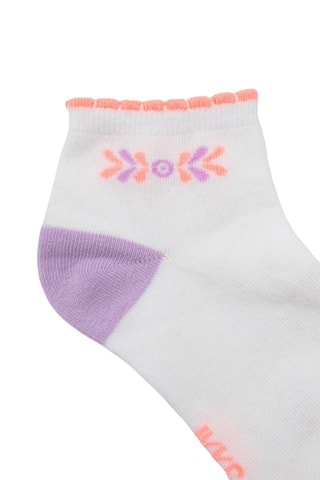 2 paires de socquettes - Blanc et lilas - IKKS