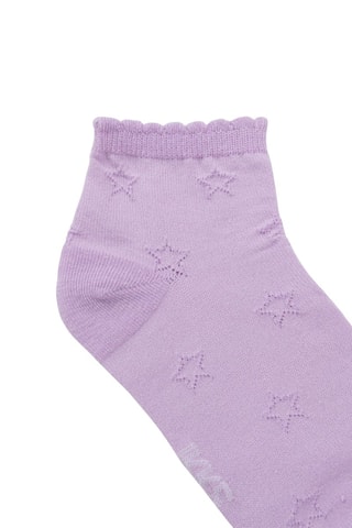 2 paires de socquettes - Blanc et lilas - IKKS