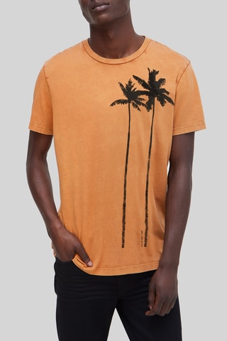 T-shirt em algodão biológico - Laranja