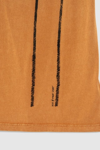 T-shirt em algodão biológico - Laranja