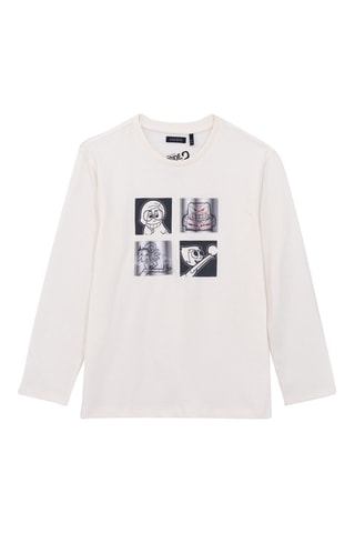 T-shirt em algodão biológico Vice-versa 2 Disney - Cru