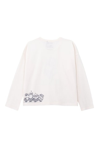 T-shirt em algodão biológico Os Minions - Cru